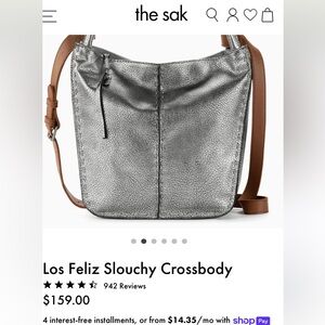 The Sak silver bucket bag